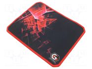 Pad; black,red; mouse; 200x250x3mm GEMBIRD