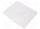 Mouse pad; white; Features: labelling-friendly surface GEMBIRD