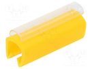 Markers; Marking: empty; 5÷6.2mm; PVC; yellow; -30÷60°C; push-in PARTEX