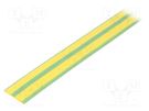 Heat shrink sleeve; glueless; 2: 1; 20mm; L: 1m; yellow-green CYG/KTG