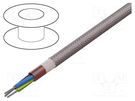 Wire; SiHF; 3G0.75mm2; Cu; stranded; silicone; brown-red; -60÷180°C HELUKABEL