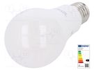 LED lamp; warm white; E27; 230VAC; 1521lm; P: 14W; 2700K; CRImin: 80 ams OSRAM