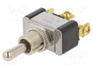 Switch: toggle; Pos: 3; SPDT; ON-OFF-ON; 21A/14VDC; Leads: screw SWITCH COMPONENTS