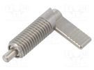 Indexing plungers; Thread: M12; 5mm; Mat: stainless steel ELESA+GANTER