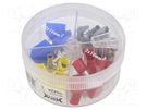 Kit: bootlace ferrules; insulated,double; red,blue,grey,yellow BM GROUP