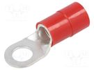Tip: ring; M10; Ø: 11mm; 35mm2; crimped; for cable; insulated; tinned ERKO