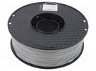 Filament: ABS; 1.75mm; grey; 225÷245°C; 1kg GEMBIRD