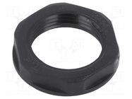 Nut; PG13,5; polyamide; black; Thread: PG; -20÷90°C BM GROUP