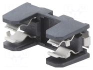 Fuse holder; SMD; 5x20mm; -30÷85°C; 10A; thermoplastic; black; 5mΩ ESKA