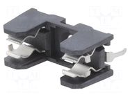 Fuse holder; THT; 5x20mm; -30÷85°C; 10A; thermoplastic; black; 5mΩ ESKA