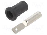 Connector: 4mm banana; socket; 30VAC; 60VDC; 25A; black STÄUBLI