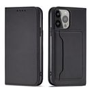 Magnet Card Case for iPhone 13 mini cover card wallet card stand black, Hurtel