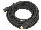 Cable; HDMI 2.0; HDMI plug,both sides; PVC; 10m; black; 32AWG VCOM