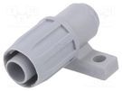 End holder; polypropylene; FlexiGuard FG; -35÷80°C; IP54; grey HELLERMANNTYTON