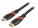 Cable; HDMI 1.4; HDMI plug,both sides; PVC; 3m; black; Core: Cu VCOM