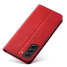 Magnet Fancy Case Case for Samsung Galaxy S22 + (S22 Plus) Pouch Wallet Card Holder Red, Hurtel