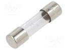 Fuse: fuse; quick blow; 3.15A; 250VAC; cylindrical,glass; 5x20mm EATON/BUSSMANN