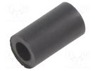 Spacer sleeve; cylindrical; polyamide; L: 7mm; Øout: 4mm; black DREMEC