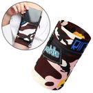Fabric armband for running fitness brown, Hurtel