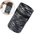 Fabric armband armband for running fitness stripes white / black, Hurtel