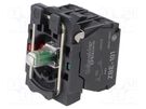 Contact and light block; 22mm; Harmony XB5; -25÷70°C; IP20; 24VDC SCHNEIDER ELECTRIC