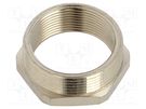 Thread adapter; Int.thread: M32; Ext.thread: PG29; brass HELLERMANNTYTON