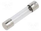 Fuse: fuse; quick blow; 5A; 250VAC; cylindrical,glass; 6.3x32mm EATON/BUSSMANN