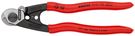 KNIPEX 95 61 190 Wire Rope Cutter forged plastic coated 190 mm