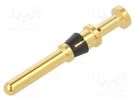 Contact; male; copper alloy; gold-plated; 0.75÷1mm2; UIC558; 10A HARTING