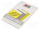 Safety sign; self-adhesive folie PARTEX