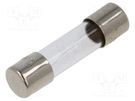 Fuse: fuse; quick blow; 500mA; 250VAC; cylindrical,glass; 5x20mm EATON/BUSSMANN