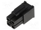 Plug; wire-wire/PCB; female; Mega-Fit; 5.7mm; PIN: 4; UL94V-0; 23A MOLEX