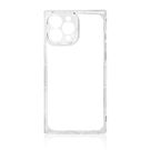 Square Clear Case for iPhone 12 Pro Max transparent gel cover, Hurtel