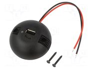 USB power supply; USB A socket,USB C socket; Sup.volt: 12÷24VDC PRO CAR