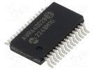 IC: AVR microcontroller; SSOP28; Ext.inter: 23; Cmp: 1; AVR64 MICROCHIP TECHNOLOGY