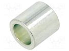 Spacer sleeve; 12mm; cylindrical; steel; zinc; Out.diam: 12mm DREMEC