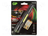 Torch: LED; IPX4; 30lm,150lm; DISCOVERY; Ø26x163mm GP