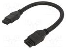 Cable; Mega-Fit; female; PIN: 10; Len: 0.5m; 10A; Insulation: PVC MOLEX