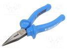 Pliers; half-rounded nose; 140mm; 506/4G; Cut: with side face UNIOR