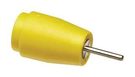 SAFETY JACK, 4MM, 25A, 1KV, YELLOW