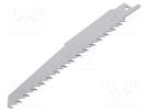 Hacksaw blade; wood,plastic; 150mm; 6teeth/inch; 3pcs. Milwaukee