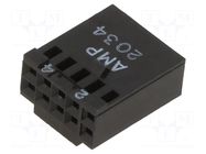 Connector: wire-board; plug; female; PIN: 10; AMPMODU MOD IV; 2x5 TE Connectivity