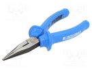 Pliers; half-rounded nose; 160mm; 506/4G; Cut: with side face UNIOR
