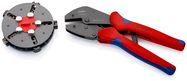 KNIPEX 97 33 02 MultiCrimp® Crimping Pliers with changer magazine with multi-component handles burnished 250 mm