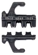 KNIPEX 97 39 05 Crimping die for non-insulated open plug type connectors (plug width 4.8 + 6.3 mm) 
