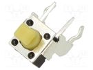 Microswitch TACT; SPST-NO; Pos: 2; 0.05A/12VDC; THT; 2.45N; 6.35mm E-SWITCH