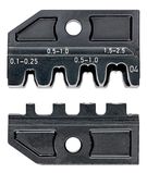KNIPEX 97 49 04 Crimping die for non-insulated, open plug type connectors (2.8 + 4.8 mm width) 