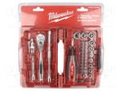 Wrenches set; 6-angles,socket spanner; 38pcs. Milwaukee