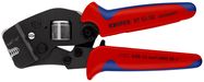 KNIPEX 97 53 08 Self-Adjusting Crimping Pliers for wire ferrules with front loading with multi-component handles burnished 190 mm