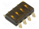 Switch: DIP-SWITCH; ON-OFF; 0.1A/24VDC; Pos: 2; -45÷100°C; SMT; GDS TE Connectivity